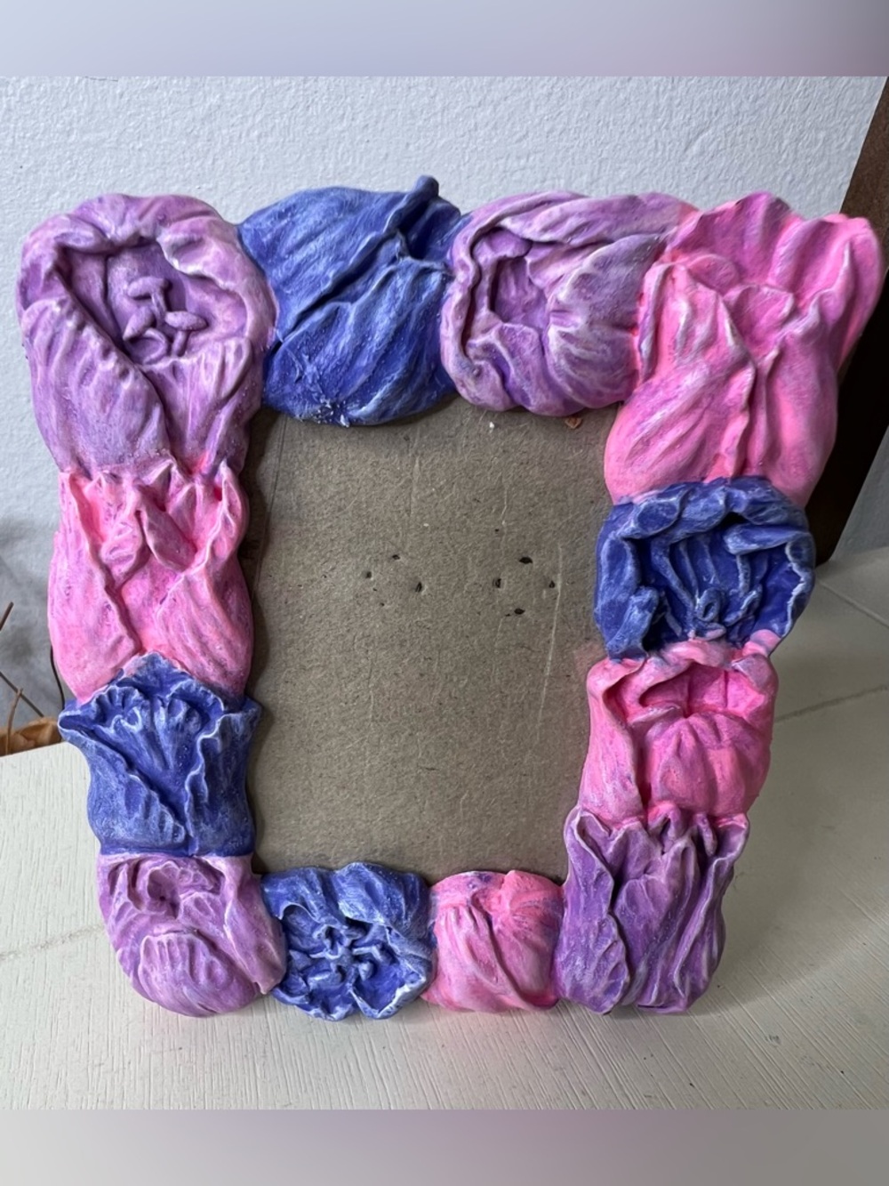 Resin Floral Photo Frame